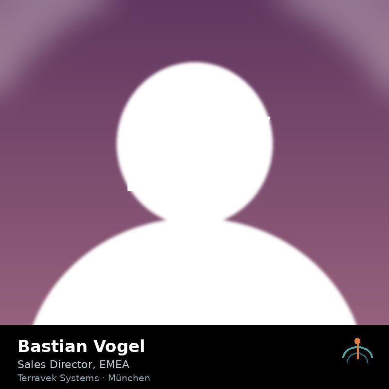 Portrait of Bastian Vogel