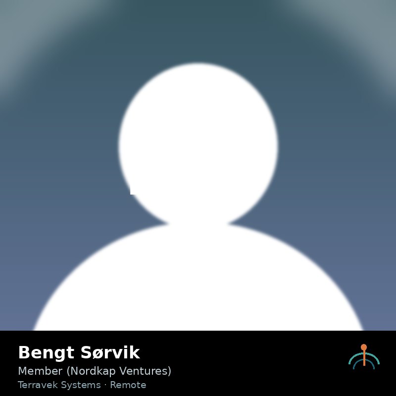 Portrait of Bengt Sørvik