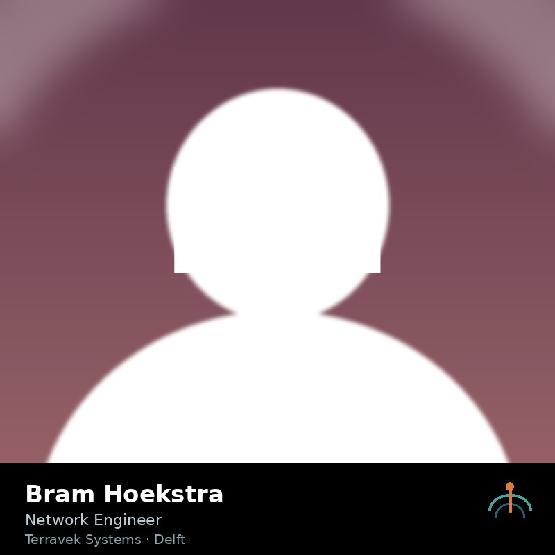 Portrait of Bram Hoekstra