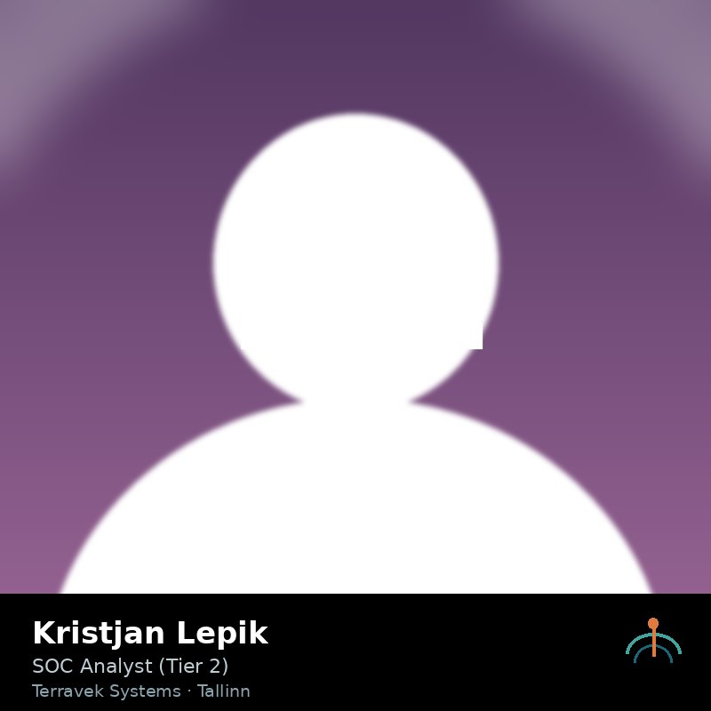Portrait of Kristjan Lepik