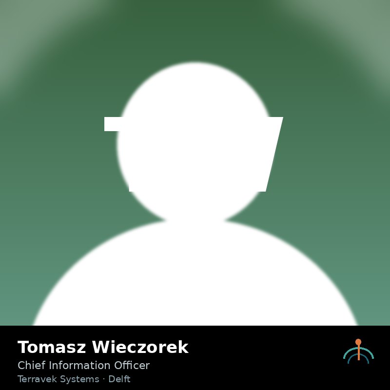 Portrait of Tomasz Wieczorek